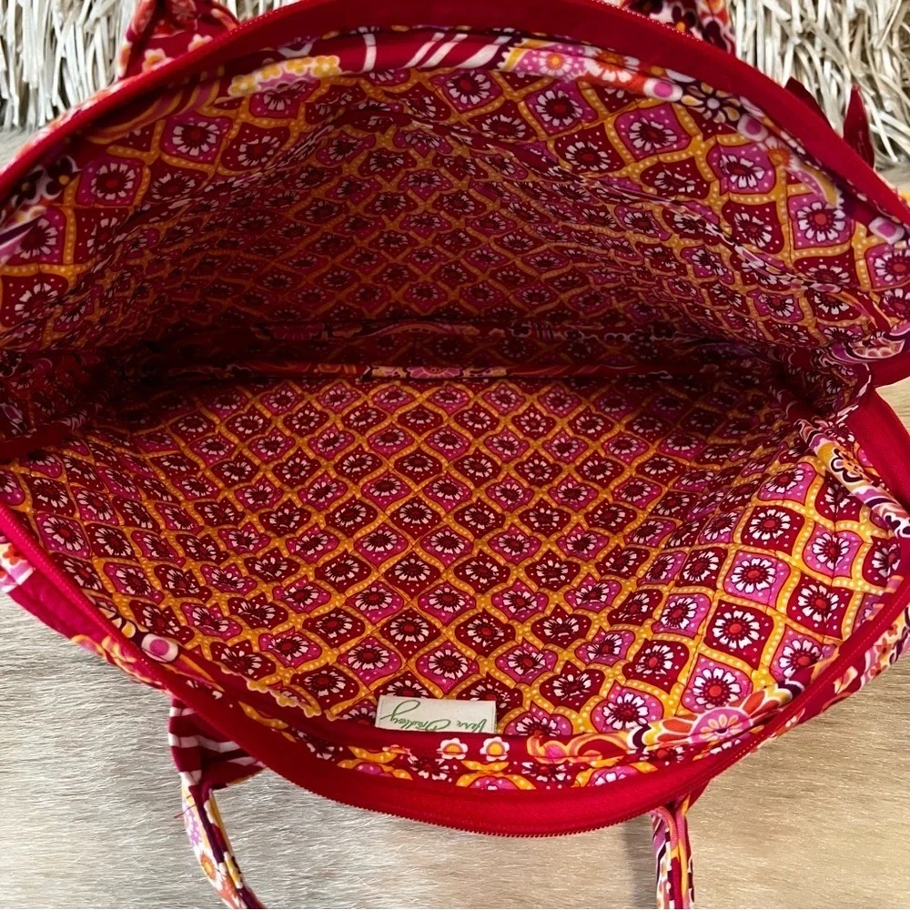 VERA BRADLEY Raspberry Fizz 2008 Quilted Soft Sided Laptop Portfolio Case Y2K